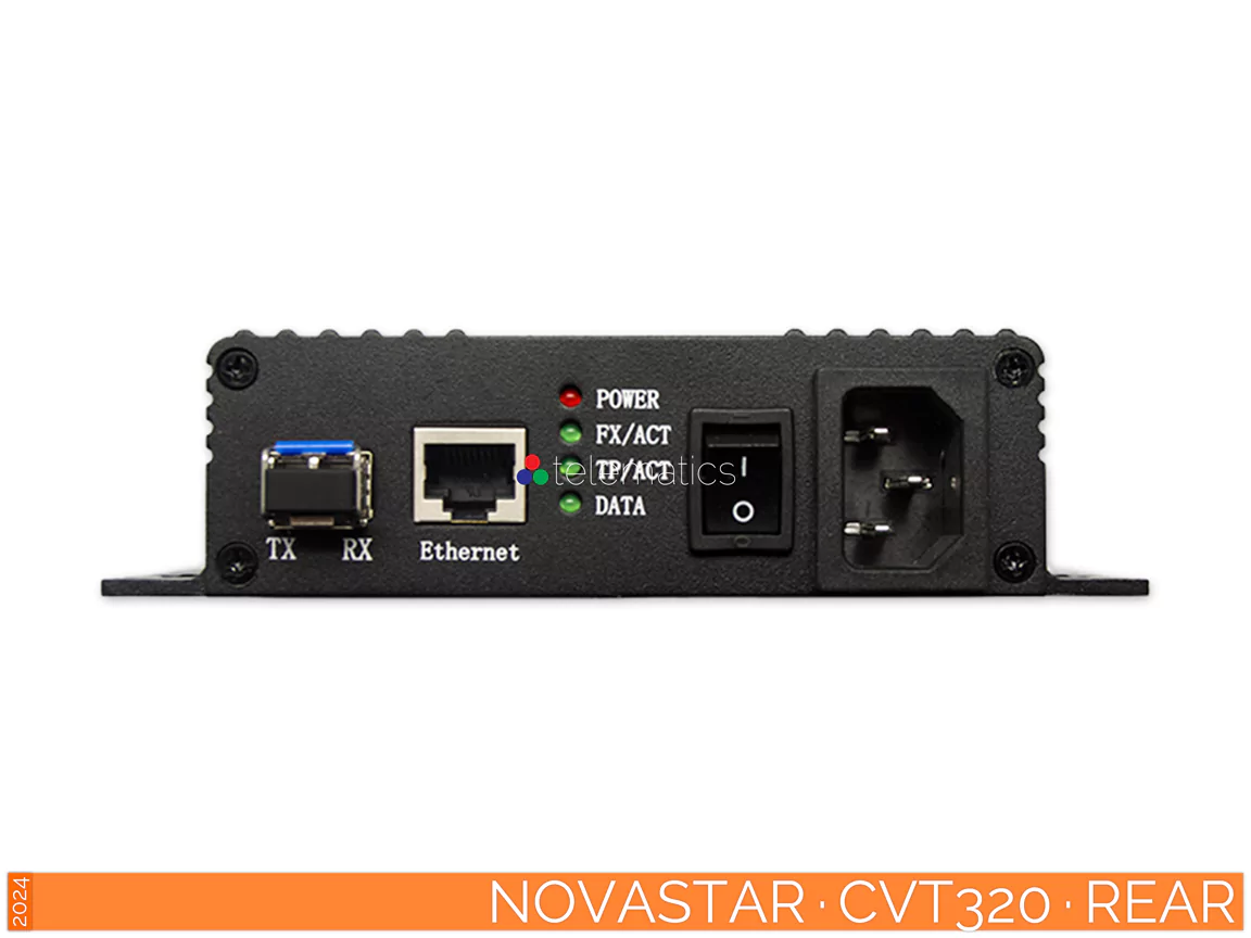 The Art Of Control · NovaStar · CVT Series · CVT320 · CVT310 · Telematics Canada · rear view NovaStar · CVT Series · CVT320 · CVT310 · fiber converter · novalct viplex vnnox · desay series led display · review · price · cost · rear view