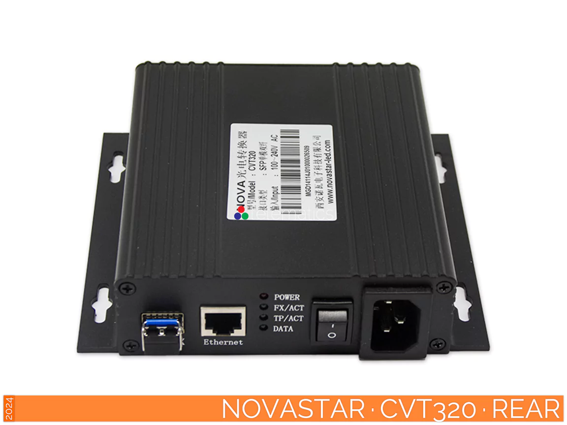 The Art Of Control · NovaStar · CVT Series · CVT320 · CVT310 · Telematics Canada · rear view NovaStar · CVT Series · CVT320 · CVT310 · fiber converter · novalct viplex vnnox · desay series led display · review · price · cost · rear view