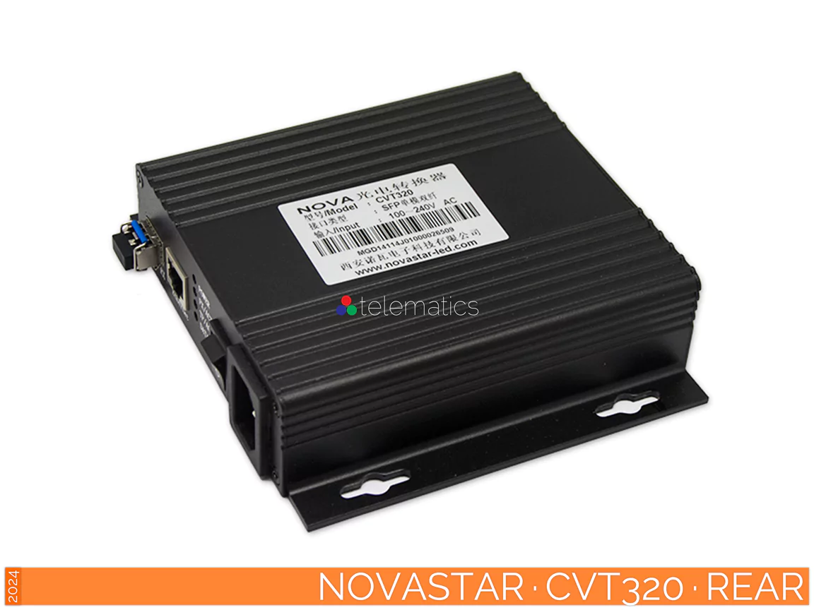 The Art Of Control · NovaStar · CVT Series · CVT320 · CVT310 · Telematics Canada · rear view NovaStar · CVT Series · CVT320 · CVT310 · fiber converter · novalct viplex vnnox · desay series led display · review · price · cost · rear view