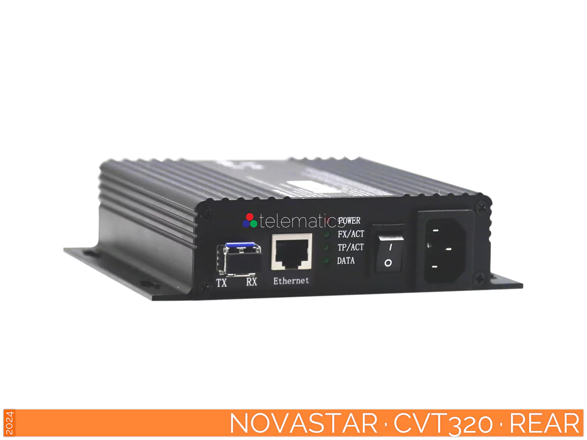 The Art Of Control · NovaStar · CVT Series · CVT320 · CVT310 · Telematics Canada · rear view NovaStar · CVT Series · CVT320 · CVT310 · fiber converter · novalct viplex vnnox · desay series led display · review · price · cost · rear view