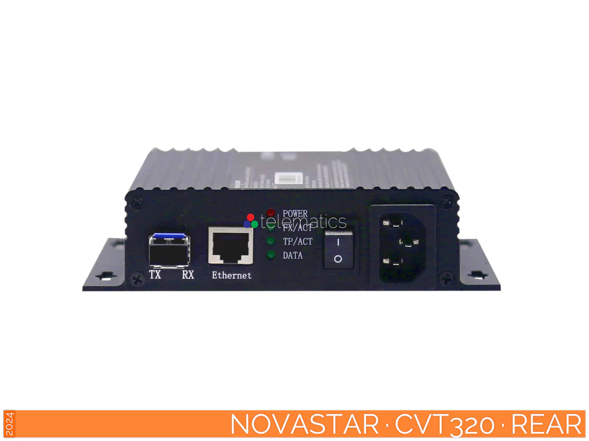 The Art Of Control · NovaStar · CVT Series · CVT320 · CVT310 · Telematics Canada · rear view NovaStar · CVT Series · CVT320 · CVT310 · fiber converter · novalct viplex vnnox · desay series led display · review · price · cost · rear view