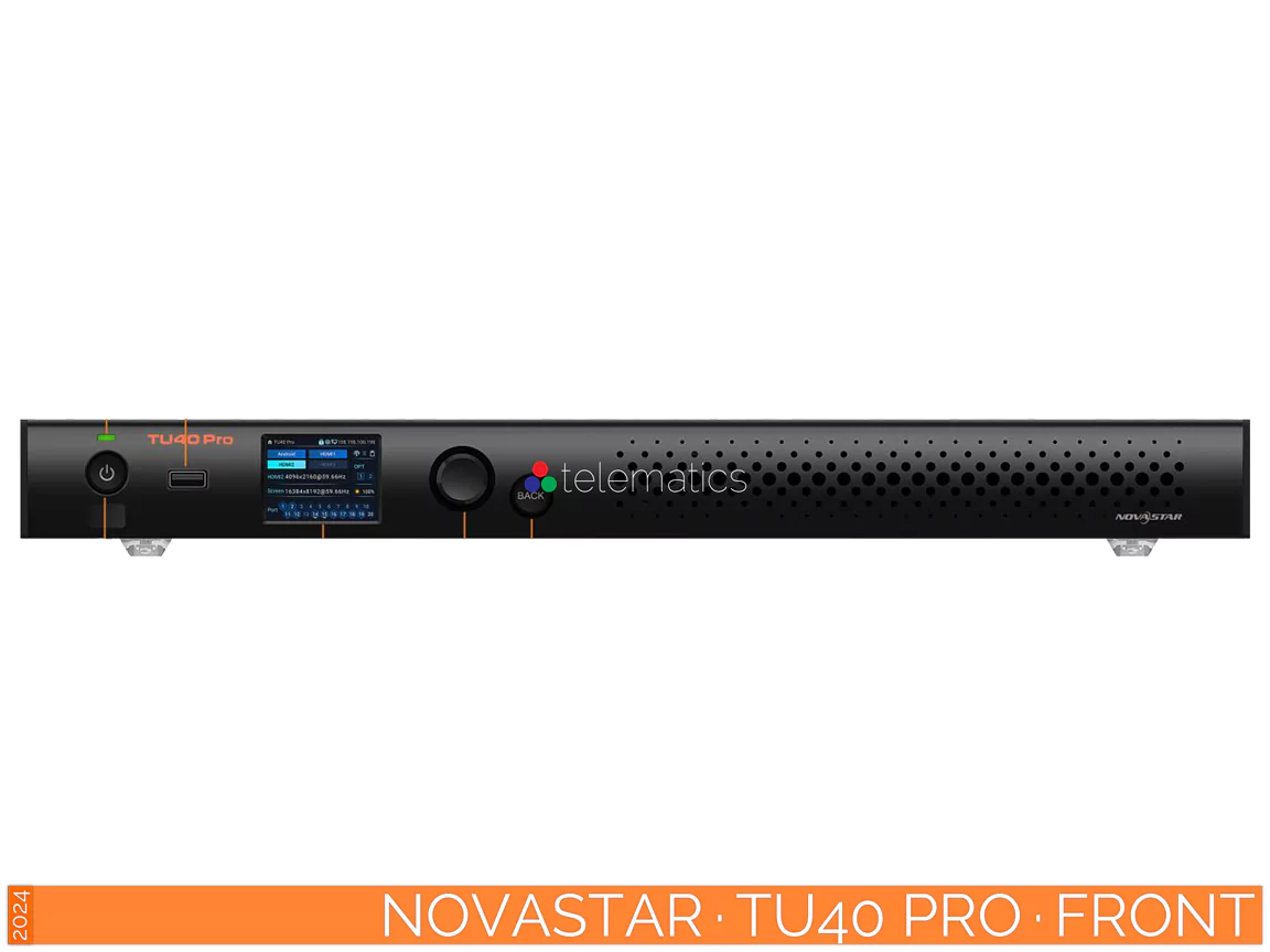 The Art Of Control · NovaStar · Taurus Ultra Series · TU40 Pro · Telematics Canada · Front View NovaStar · Taurus Ultra Series · TU40 Pro · controller · broadcast · led display · viplex vnnox · Desay Series led display · review · price · cost · front view