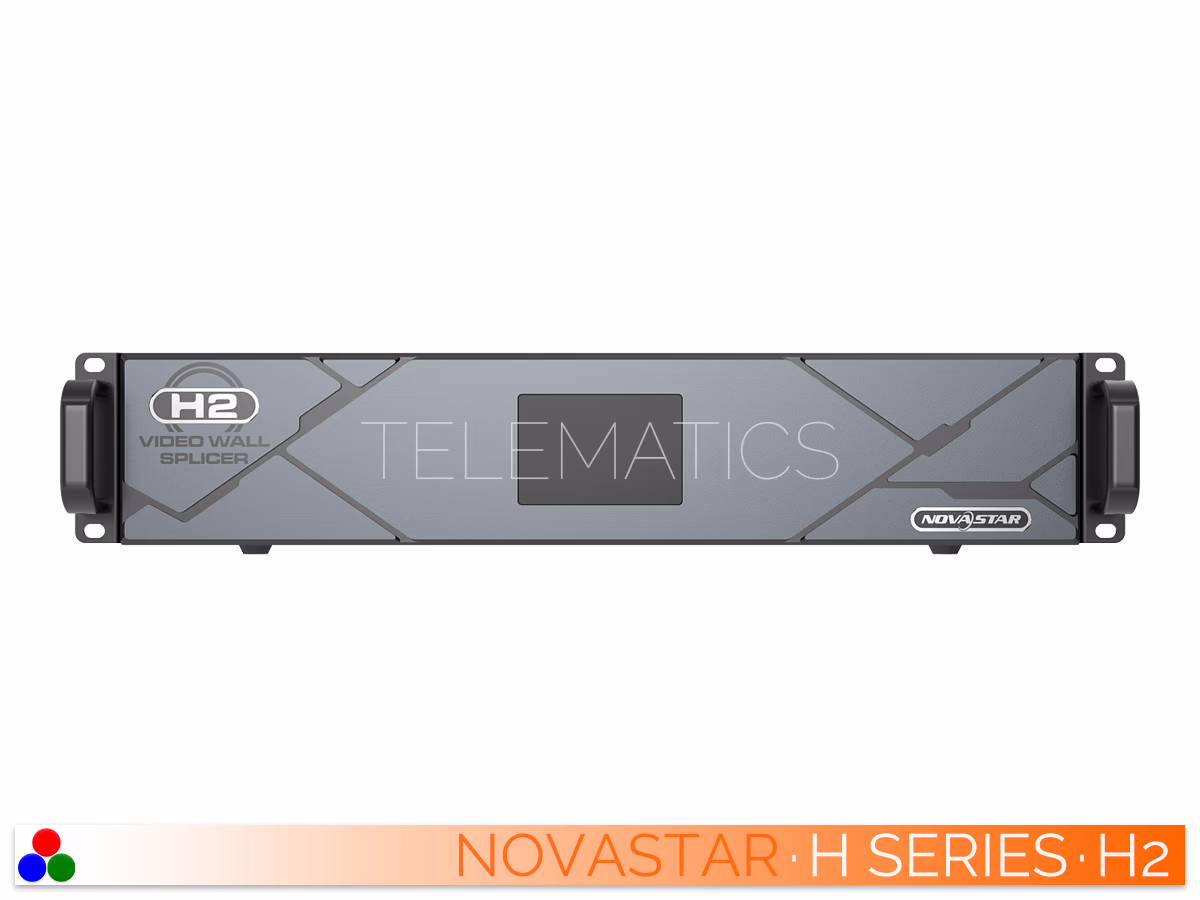 The Art Of Control · NovaStar H Series · Telematics Canada Direct front panel view of the NovaStar H2 video wall splicer.