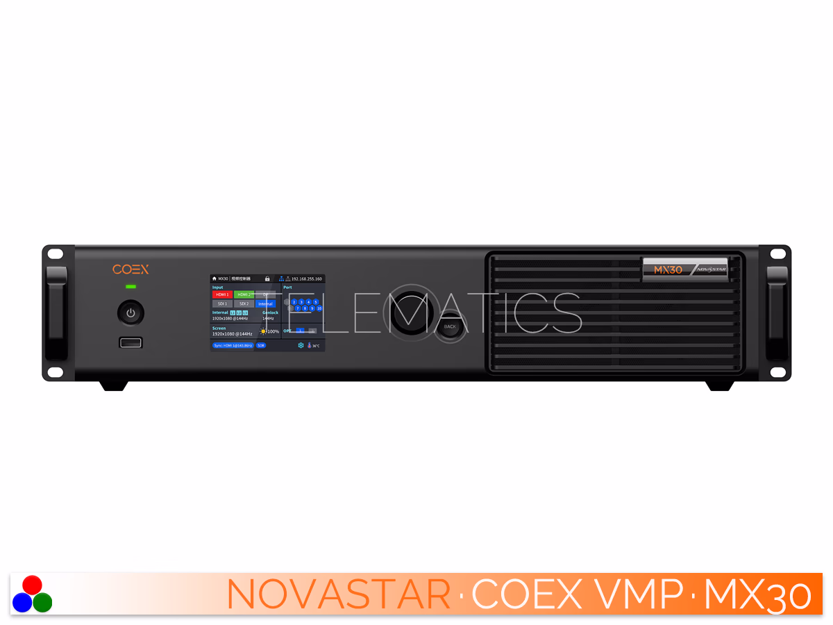 The Art Of Control · COEX Systems · MX Series · MX30 NovaStar Control Systems · COEX Systems · MX Series · MX30 · Telematics Canada NovaStar Authorized Distributor