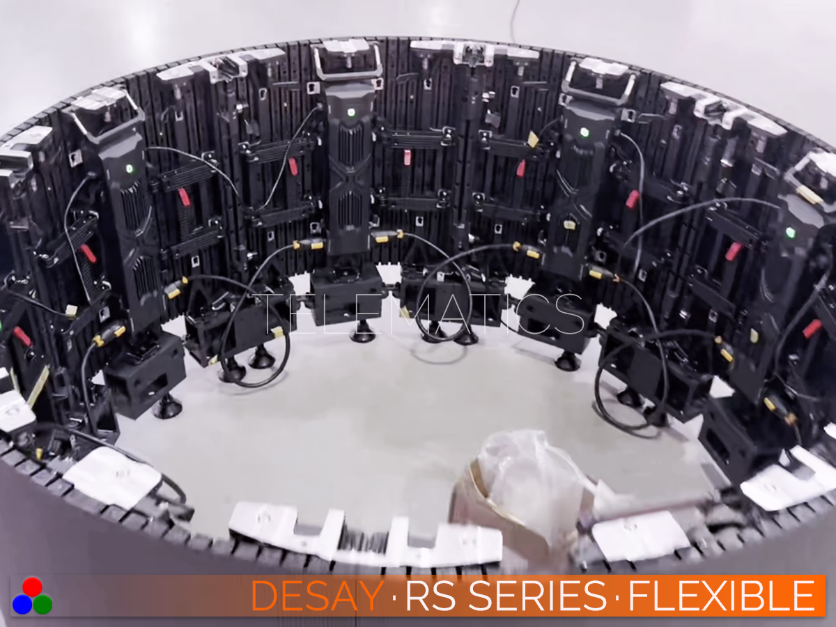 The Art Of LED · Desay RS Flexible Series · Stage Touring Displays