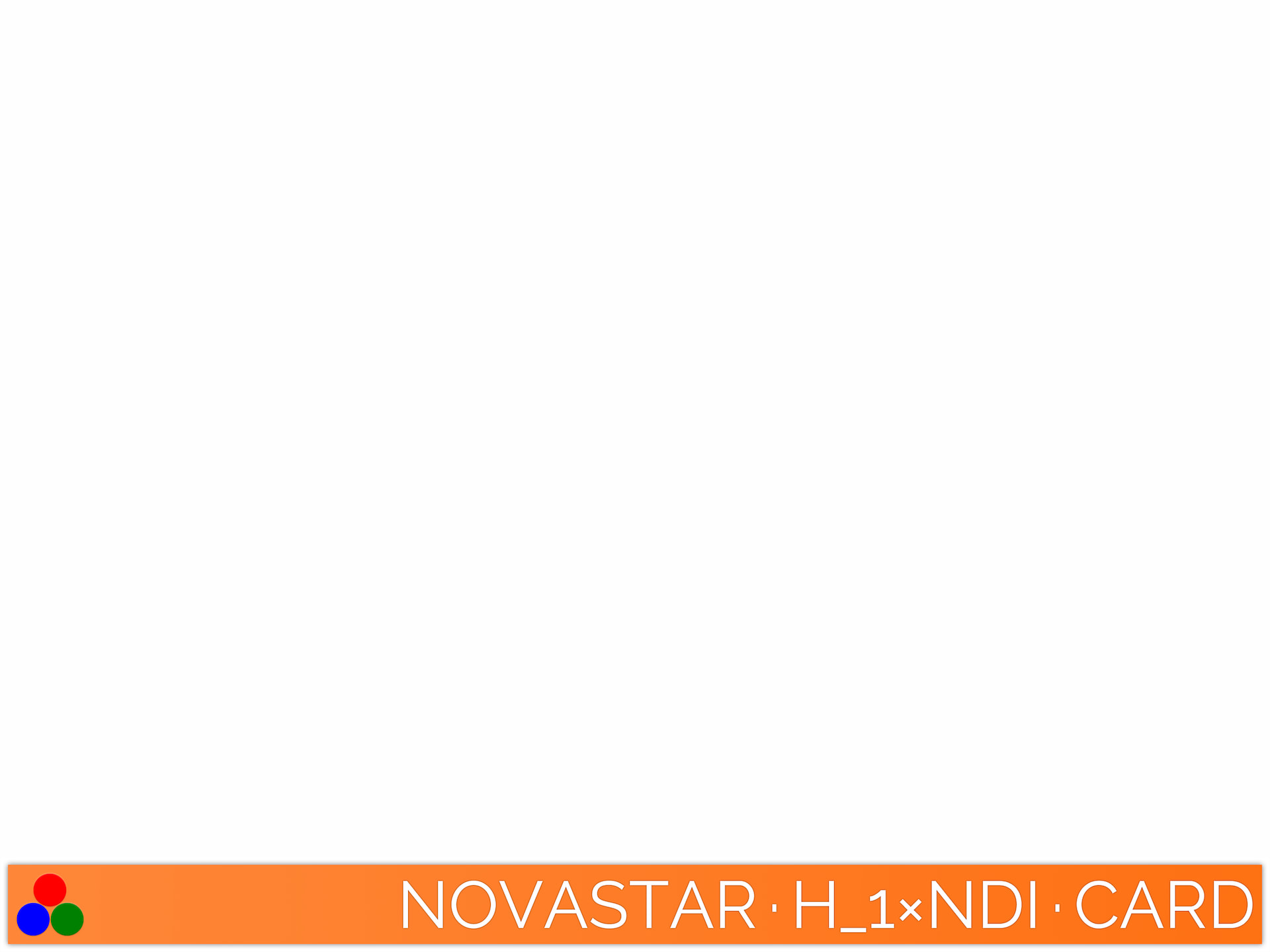 NovaStar H Series Input Card · 1x NDI (Network Device Interface)