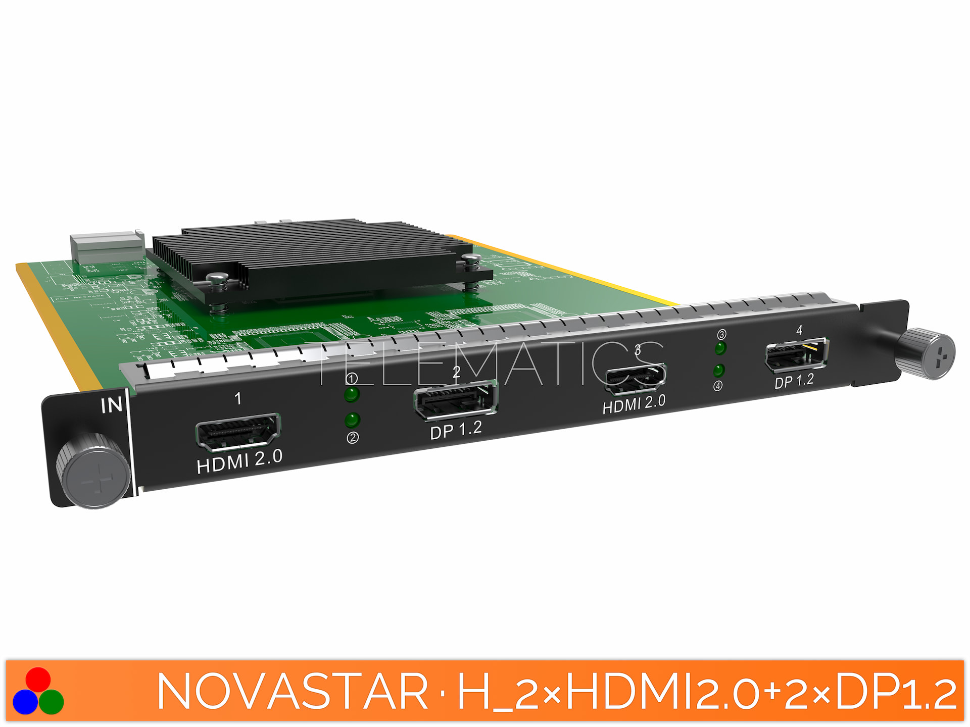 NovaStar H Series Input Card · 2x HDMI 2.0 + 2x DisplayPort 1.2